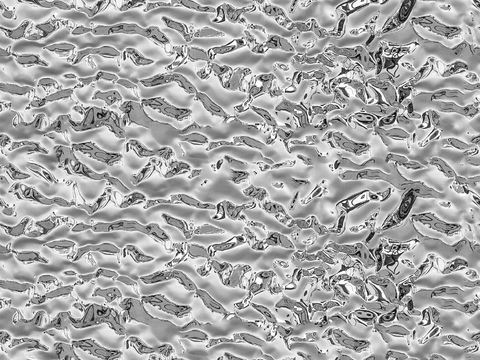 现代水波纹金属 无缝银色水波纹不锈钢金属