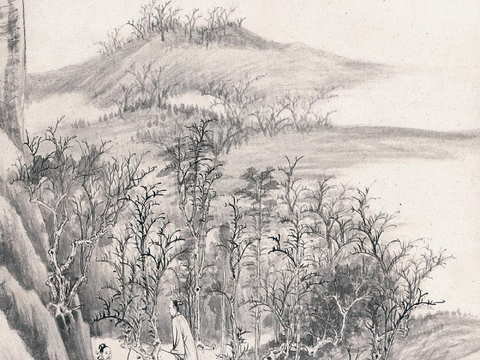  张大千绘画作品，中国近现代水墨画，写意水墨画40 