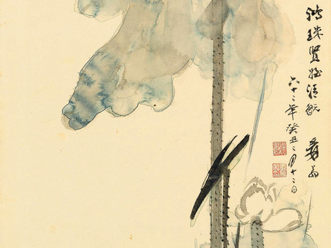  张大千绘画作品，中国近现代水墨画，写意水墨画57 