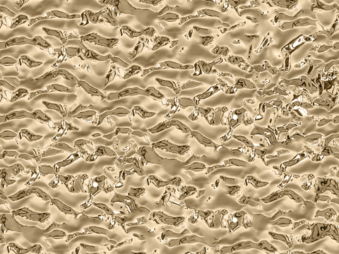 现代无缝金色水波纹不锈钢金属板