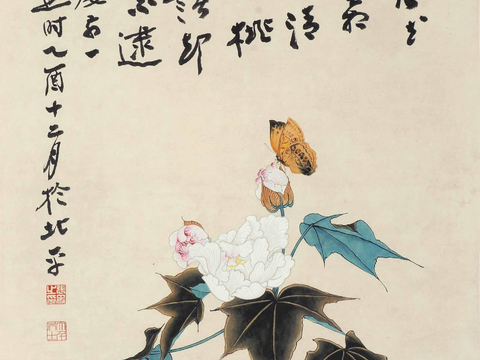 张大千绘画作品，中国近现代水墨画，写意水墨画山水系列  (2