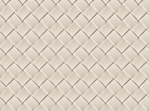 现代法式编织皮 无缝米白编制皮革贴图
