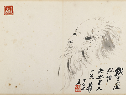  张大千绘画作品，中国近现代水墨画，写意水墨画4 