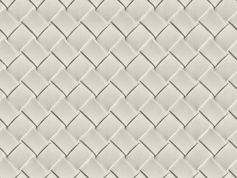  现代法式编织皮 无缝米白编制皮革贴图 