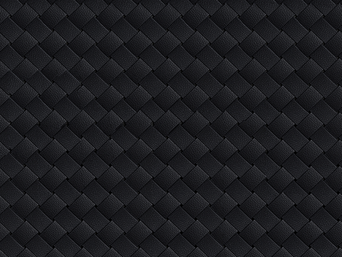  现代法式编织皮 无缝黑色编制皮革贴图 