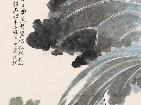  张大千绘画作品，中国近现代水墨画，写意水墨画65 