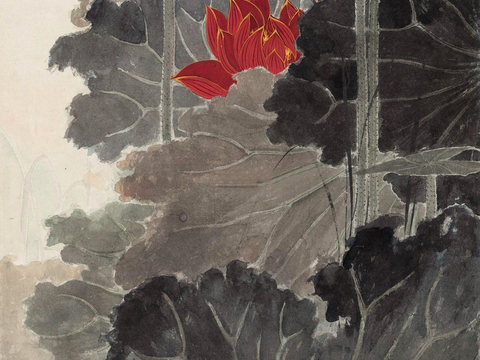  张大千绘画作品，中国近现代水墨画，写意水墨画71 