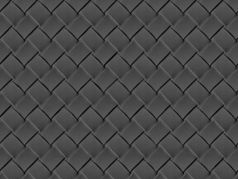  现代无缝菱形编织皮革 无缝灰色编织皮革 