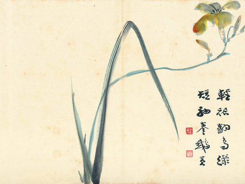  张大千绘画作品，中国近现代水墨画，写意水墨画29 