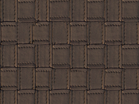  无缝卡其色编制皮革贴图 