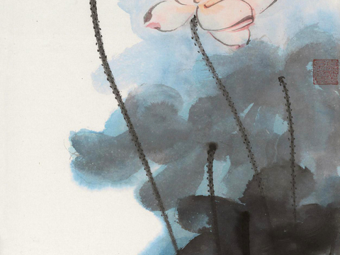 张大千绘画作品，中国近现代水墨画，写意水墨画66