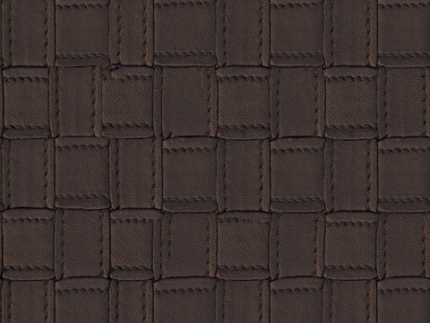  无缝卡其色编制皮革贴图 