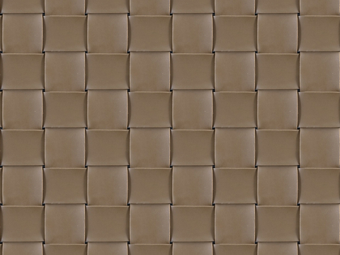  现代无缝咖色编织皮革 咖色编织人造皮 