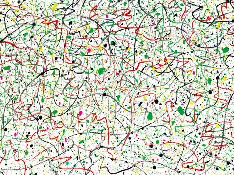  吴冠中绘画作品，写意水墨画，近现代水墨画，写意江南古镇水墨画 