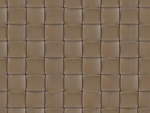  现代无缝咖色编织皮革 咖色编织人造皮 