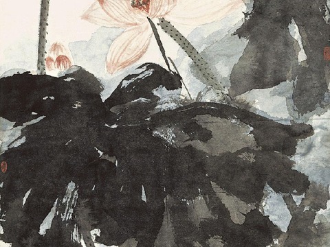 张大千绘画作品，中国近现代水墨画，写意水墨画61