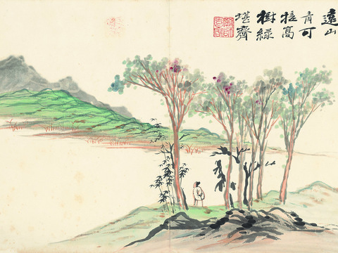 张大千绘画作品，中国近现代水墨画，写意水墨画24