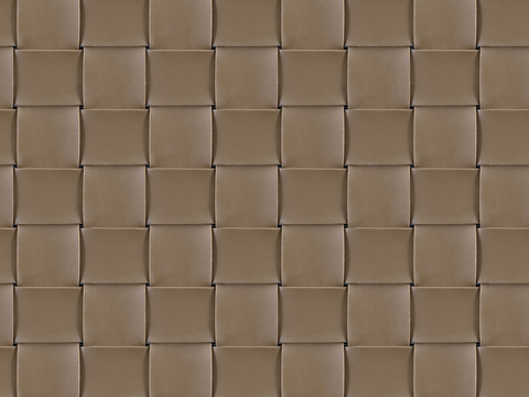  现代无缝咖色编织皮革 咖色编织人造皮 