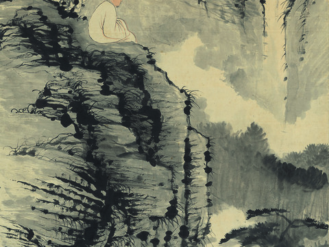 张大千绘画作品，中国近现代水墨画，写意水墨画10