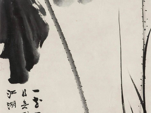  张大千绘画作品，中国近现代水墨画，写意水墨画74 