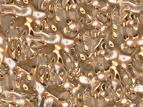 现代无缝金色水波纹不锈钢金属板