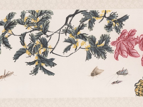  齐白石写意水墨画，近现代水墨画 TY1202001-01-0 