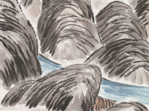  齐白石写意水墨画，近现代水墨画155 