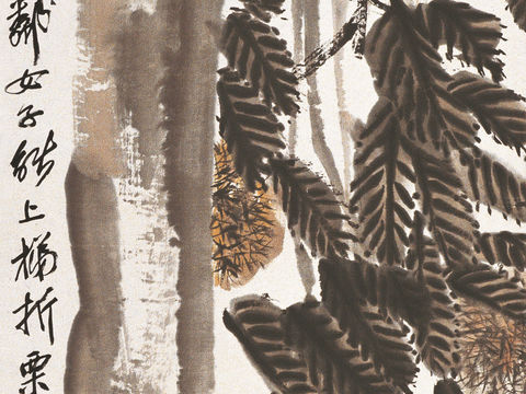  齐白石写意水墨画，近现代水墨画16 