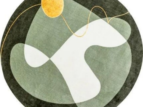 圆形儿童卡通地毯贴图