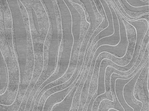  现代轻奢条纹地毯 绒布条纹地毯 