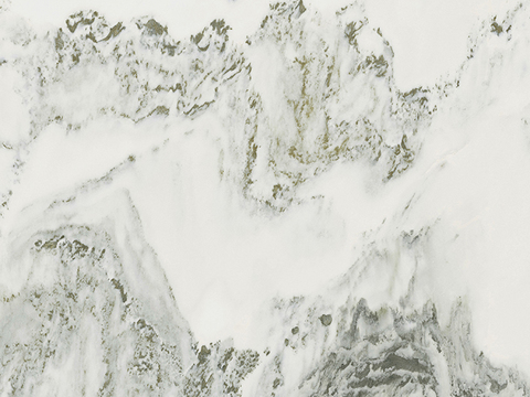 现代新中式大理石 浅色山水大理石岩板