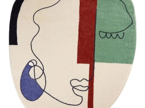 圆形儿童卡通地毯贴图