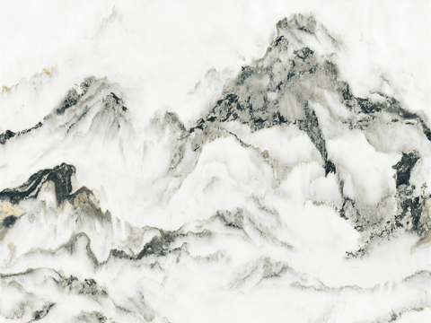 新中式中式岩板大理石 山水纹理大理石