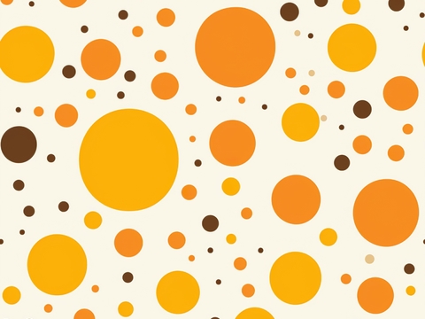 橙色圆点简约纹理墙纸墙布贴图