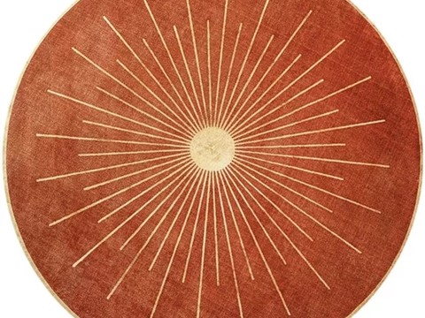 欧式美式圆形地毯贴图