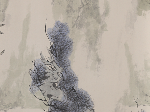 范增水墨画，现代水墨画22