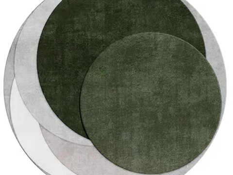 中式圆形地毯贴图