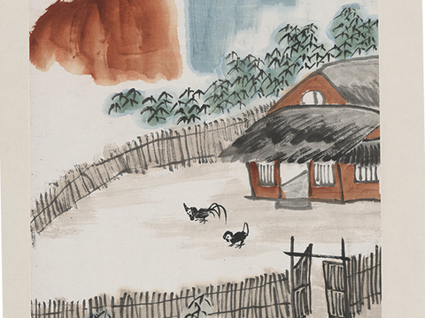 齐白石写意水墨画，近现代水墨画-大好园林 副本