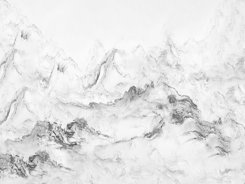  现代浅色山水大理石 山水纹理石材 