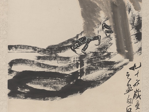 齐白石写意水墨画，近现代水墨画 老鹰2