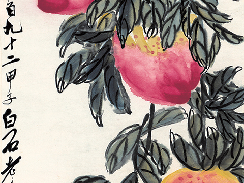 齐白石写意水墨画，近现代水墨画 四条屏4-ca0709043