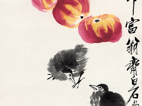 齐白石写意水墨画，近现代水墨画 四条屏3-ca0709043