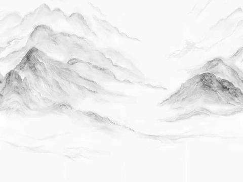 现代山水大理石岩板 山水纹理大理石