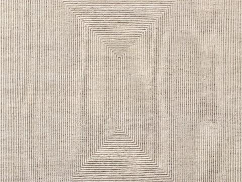 法式奶油条纹地毯 米色条纹肌理地毯