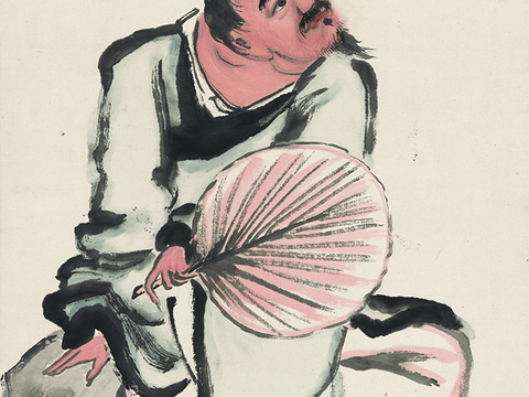 齐白石写意水墨画，近现代水墨画-望福图1 40x74