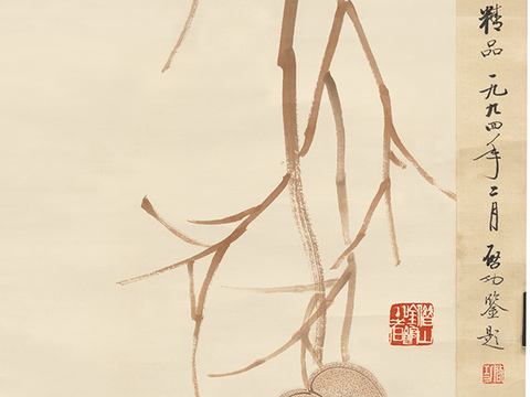 齐白石写意水墨画，近现代水墨画-蝉