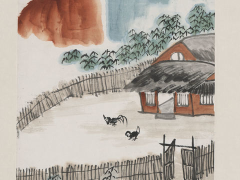 齐白石写意水墨画，近现代水墨画-大好园林