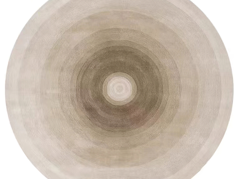 圆形地毯 客厅简约轻奢地毯贴图