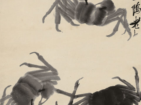 齐白石写意水墨画，近现代水墨画(）