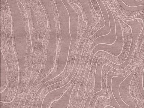  现代轻奢条纹地毯 绒布条纹地毯 